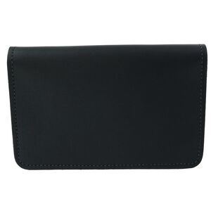 CTM Leather Top Stub Checkbook Cover Wallet